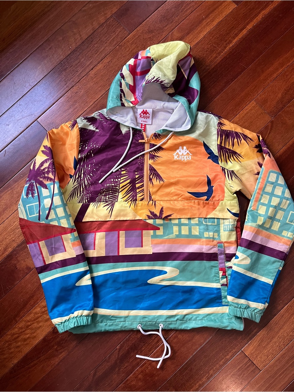 Kappa Bloxom Resort Pullover Windbreaker Jacket XS